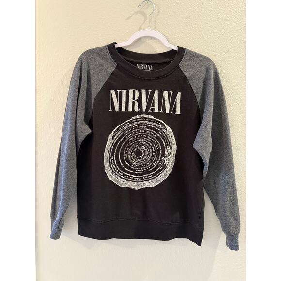 Nirvana Vestibules Circles of Hell Vintage Sweatshirt Size S Crewneck Black Grey - Picture 1 of 5